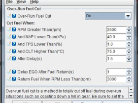 Over-Run Fuel Cut